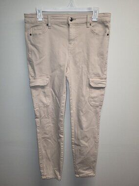 Cargo Skinny Pants Size 6 Beige Buffalo Becky High Rise